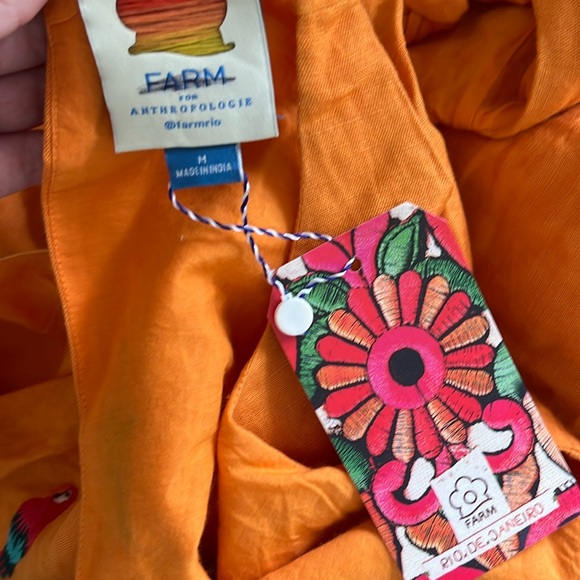FARM Rio Orange Parrot Print Dress - Picture 11 of 13